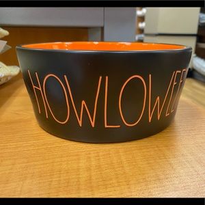 Rae Dunn Halloween Dog Bowl "howloween"